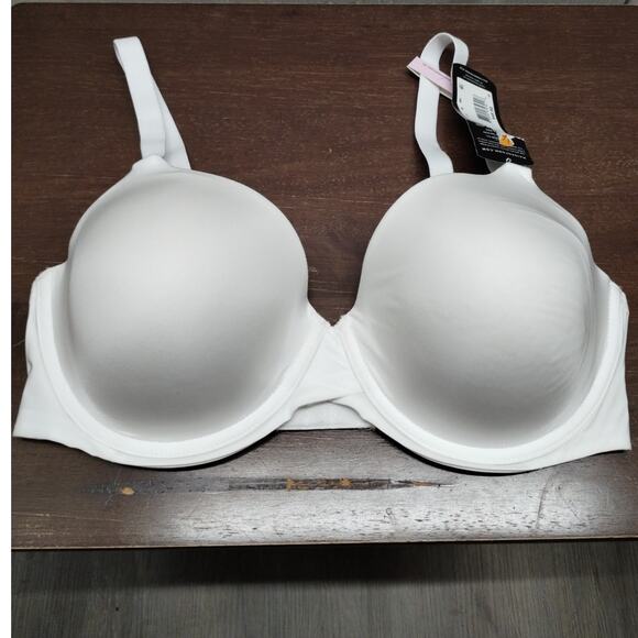 Maidenform 7543 NWT Size 36D White One Fab Fit Underwire Padded T-Shirt Bra - Picture 2 of 7